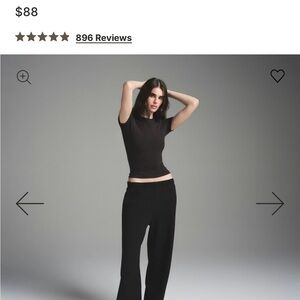 NWT Black Skims classic straight leg Sweatpants size 2X